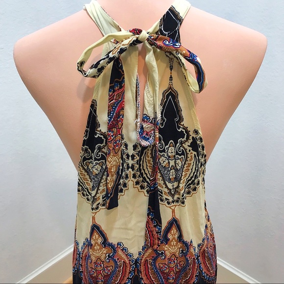 Mengsha Boho Sleeveless Halter Top - Picture 2 of 5